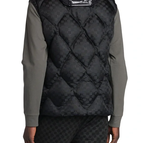 Moncler Kita Logo Print Nylon Vest Black Sm 1 - Picture 13 of 14